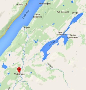Карта - River E, Scottish Highlands